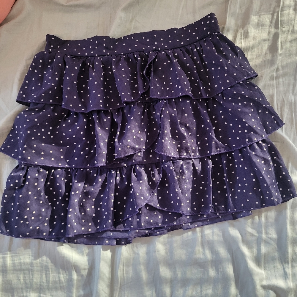 KNT - Tiered Navy Skirt - 6